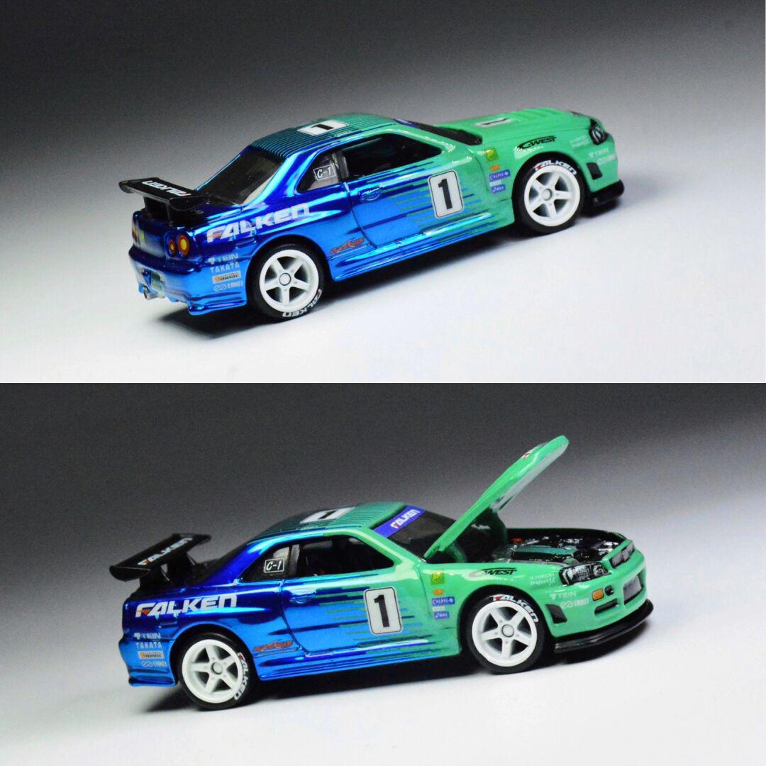 风火轮改装rlc尼桑r34gtr飞劲赛车