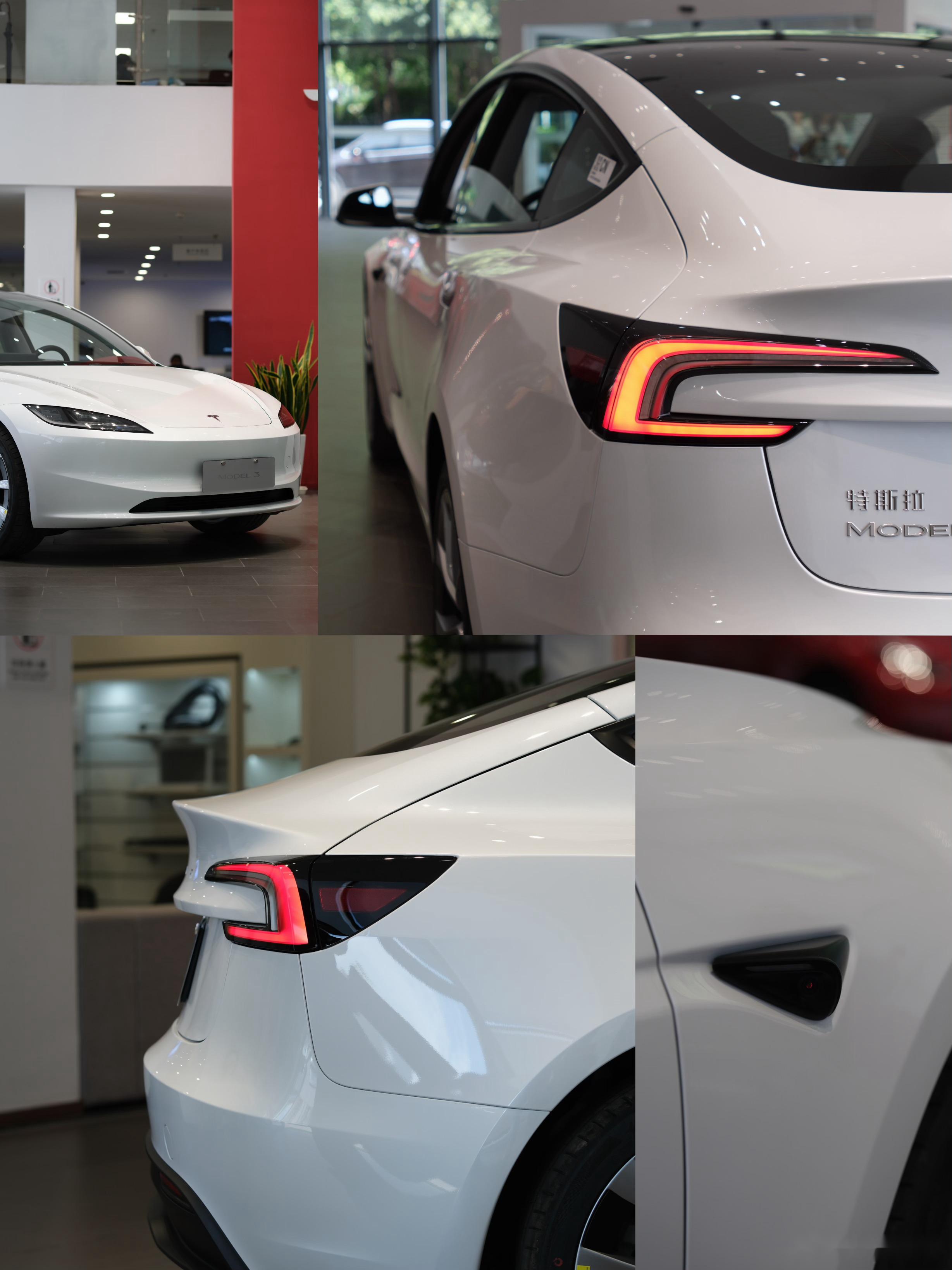 特斯拉model 3实拍图片