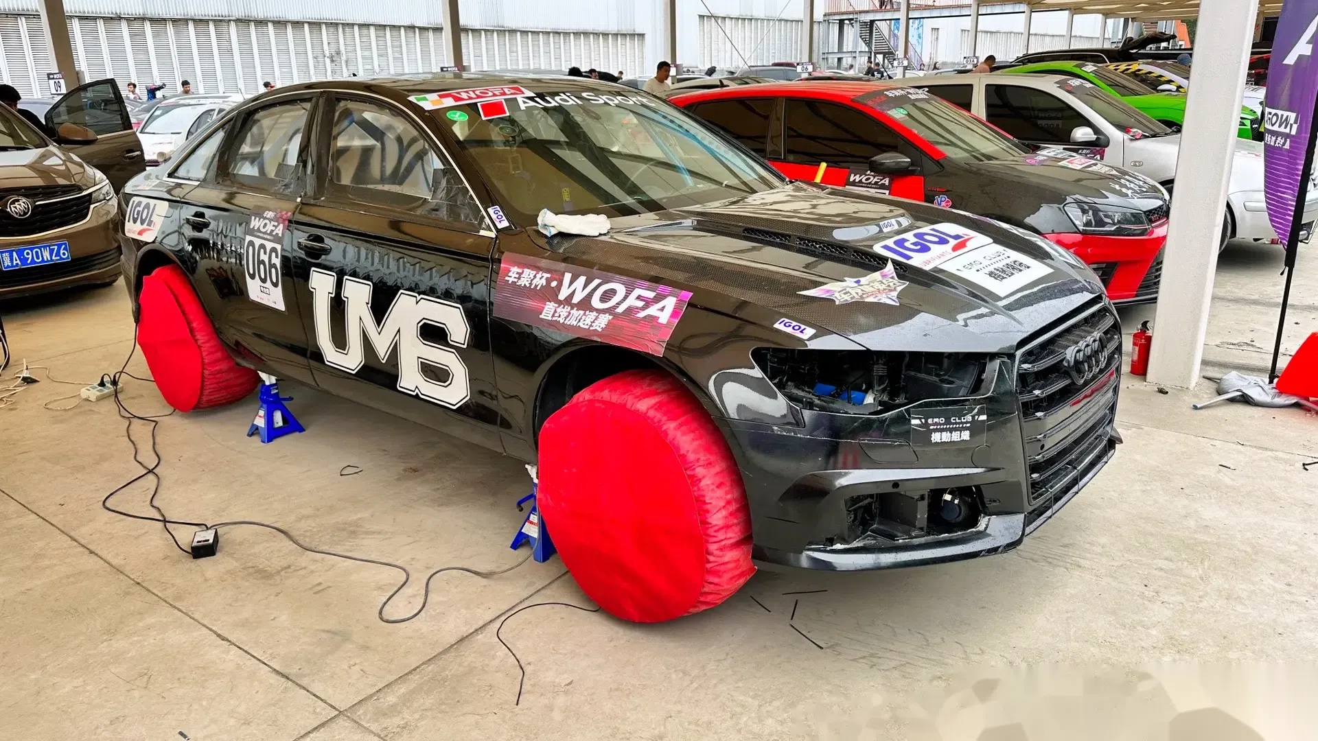 淘汰赛 10年的老奥迪s6 v8t 荣获最高组别 四驱大师一 专业组冠军96