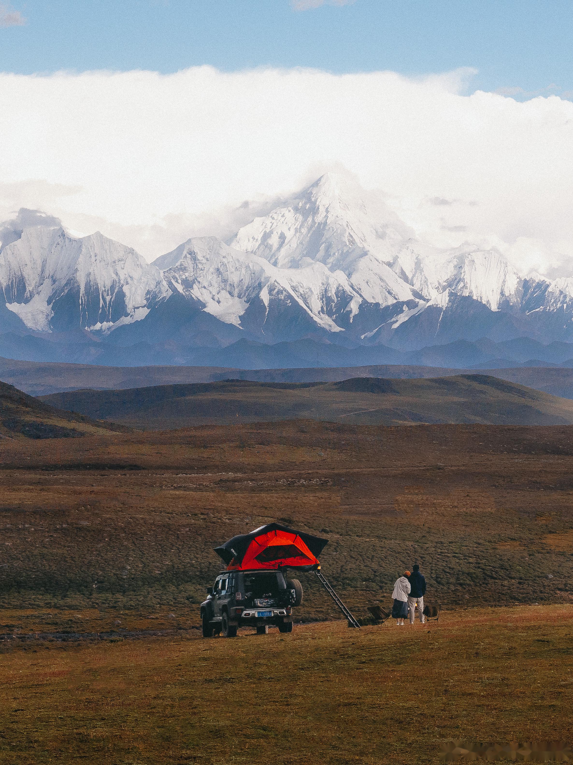 北京bj40/荒野猎人车顶帐篷 国庆去哪玩 bj40改装ada川西雪山露营自由