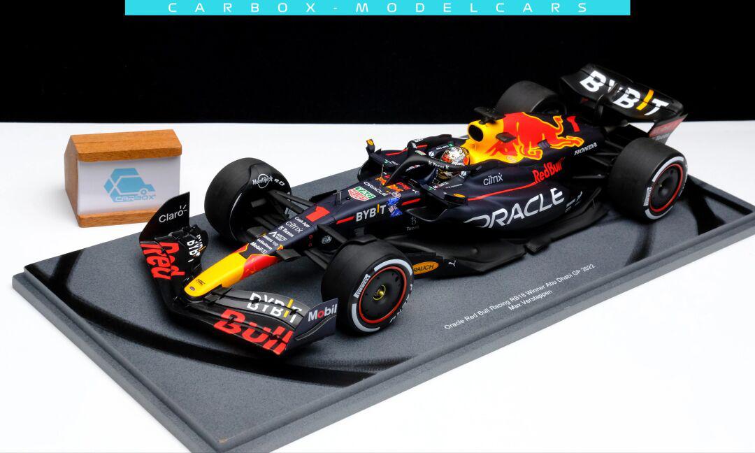 f1赛车模型 spark 1:18 维斯塔潘 2022年阿布扎比站 红牛rb18