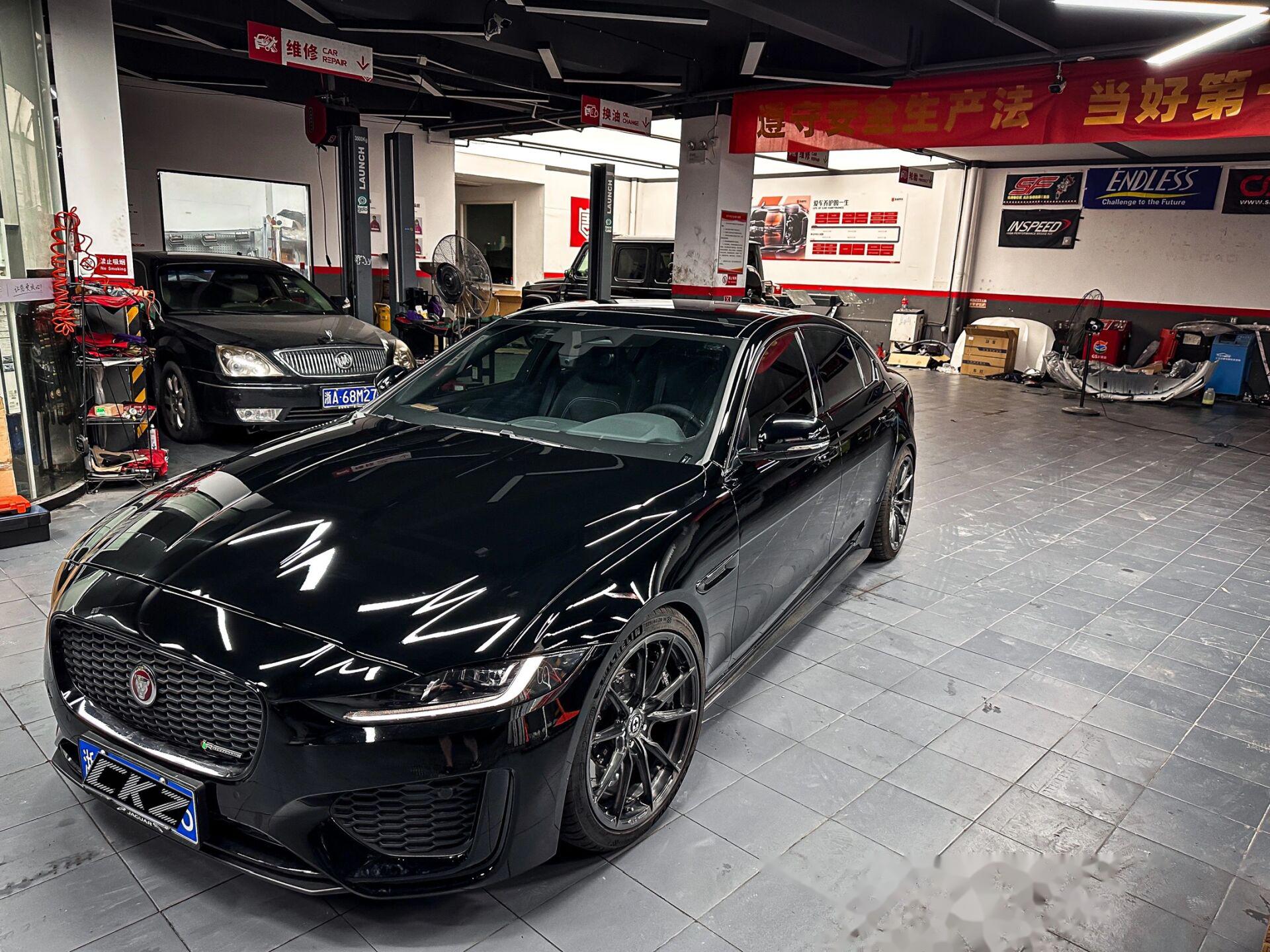 捷豹xel改装案例n 1 ckz加大中冷 19寸定制锻造轮毂 原厂全新博格华纳