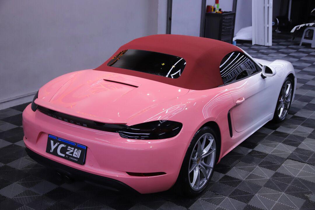 白粉渐变真的是为保时捷量身定做的!_保时捷718社区_易车社区