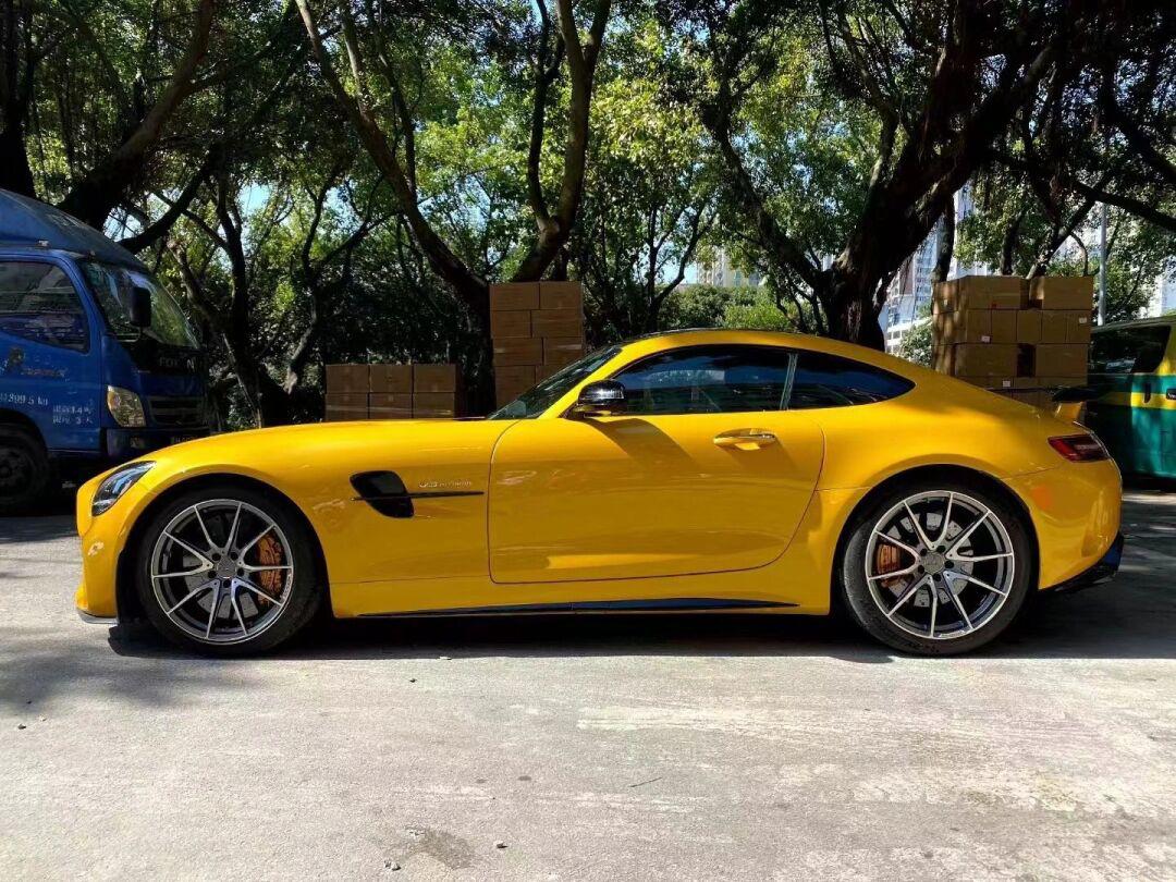 全中国最后一台国六 流沙金 amg gtr. 梅赛德斯奔驰 amg gtr