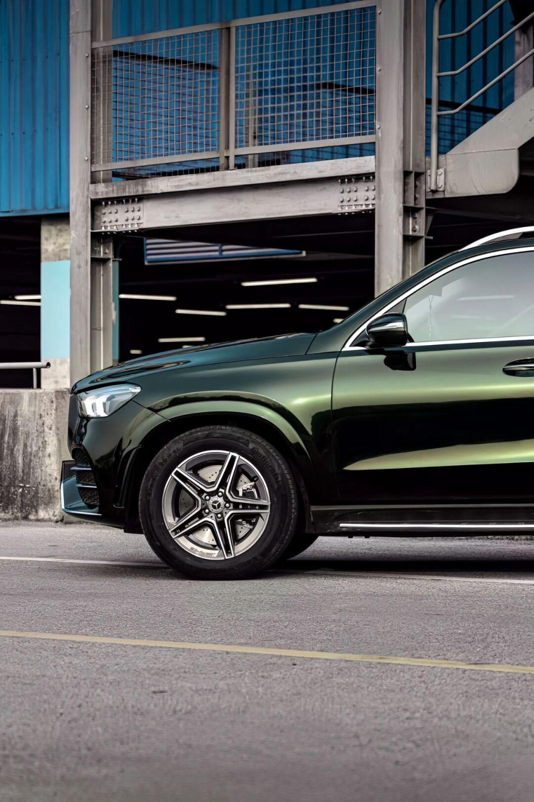 奔驰gle450祖母石绿🏞️