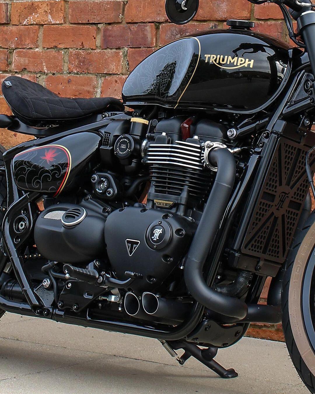 英国th最新改装龙图腾凯旋bobber