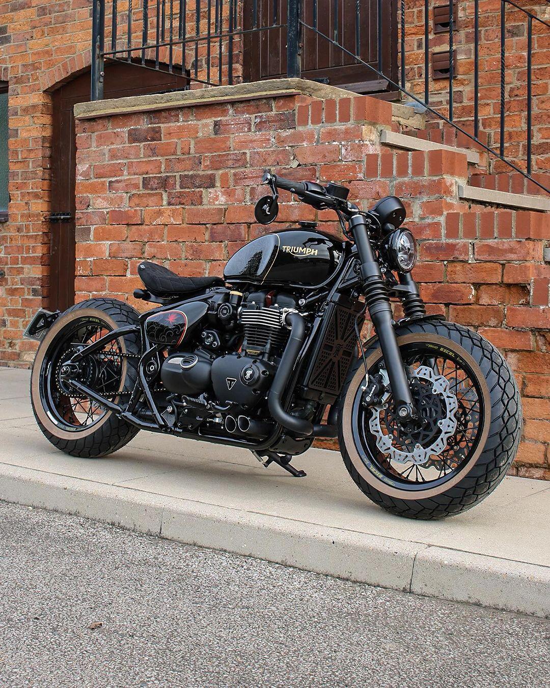 英国th最新改装龙图腾凯旋bobber