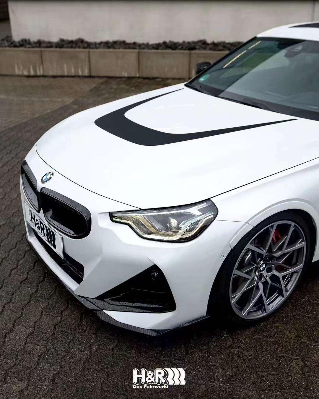 宝马m240i g42改装德国hr短簧降低车身