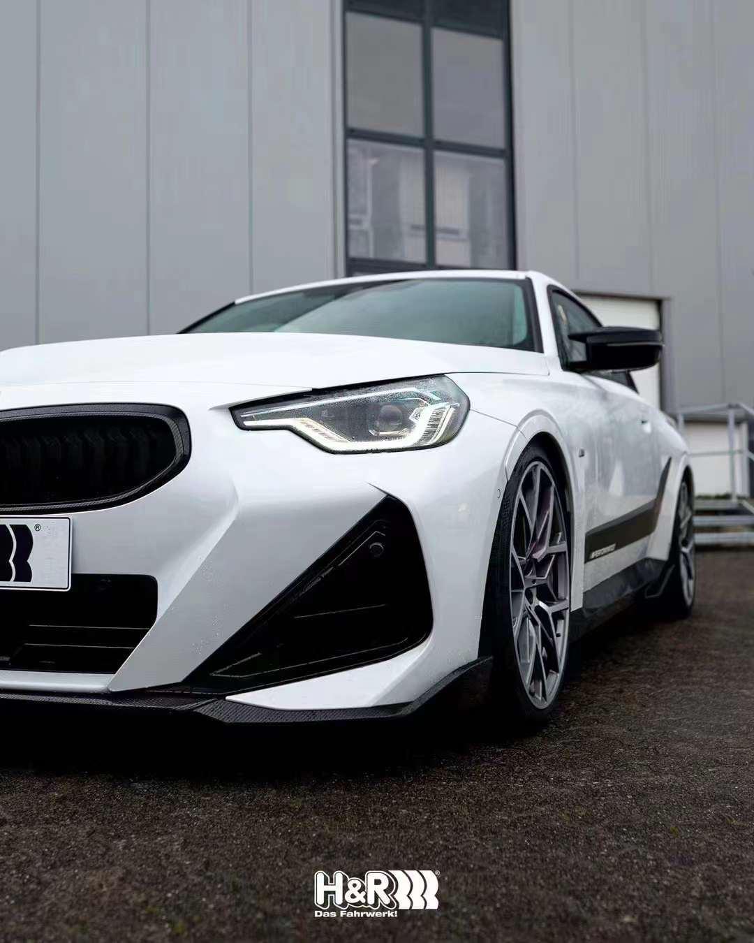 宝马m240i g42改装德国hr短簧降低车身