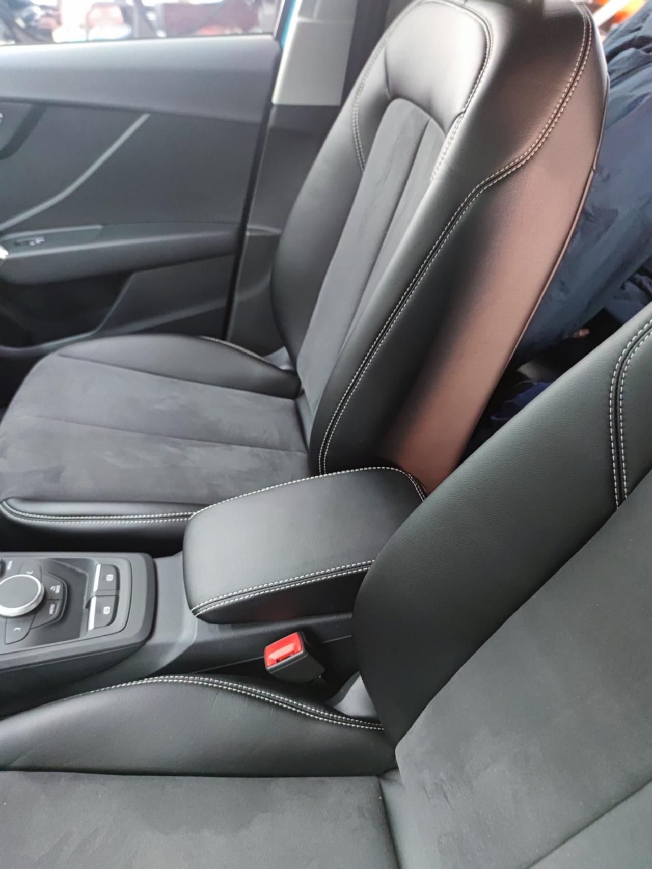 奥迪q2座椅翻毛皮加真皮包覆完工