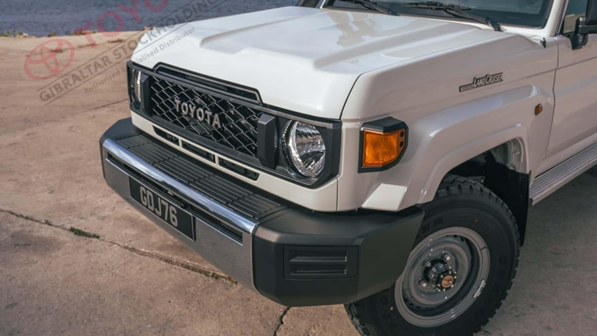 丰田陆巡gdj76直布罗陀版,专为联合国人道主义援助组织设计,搭载2.