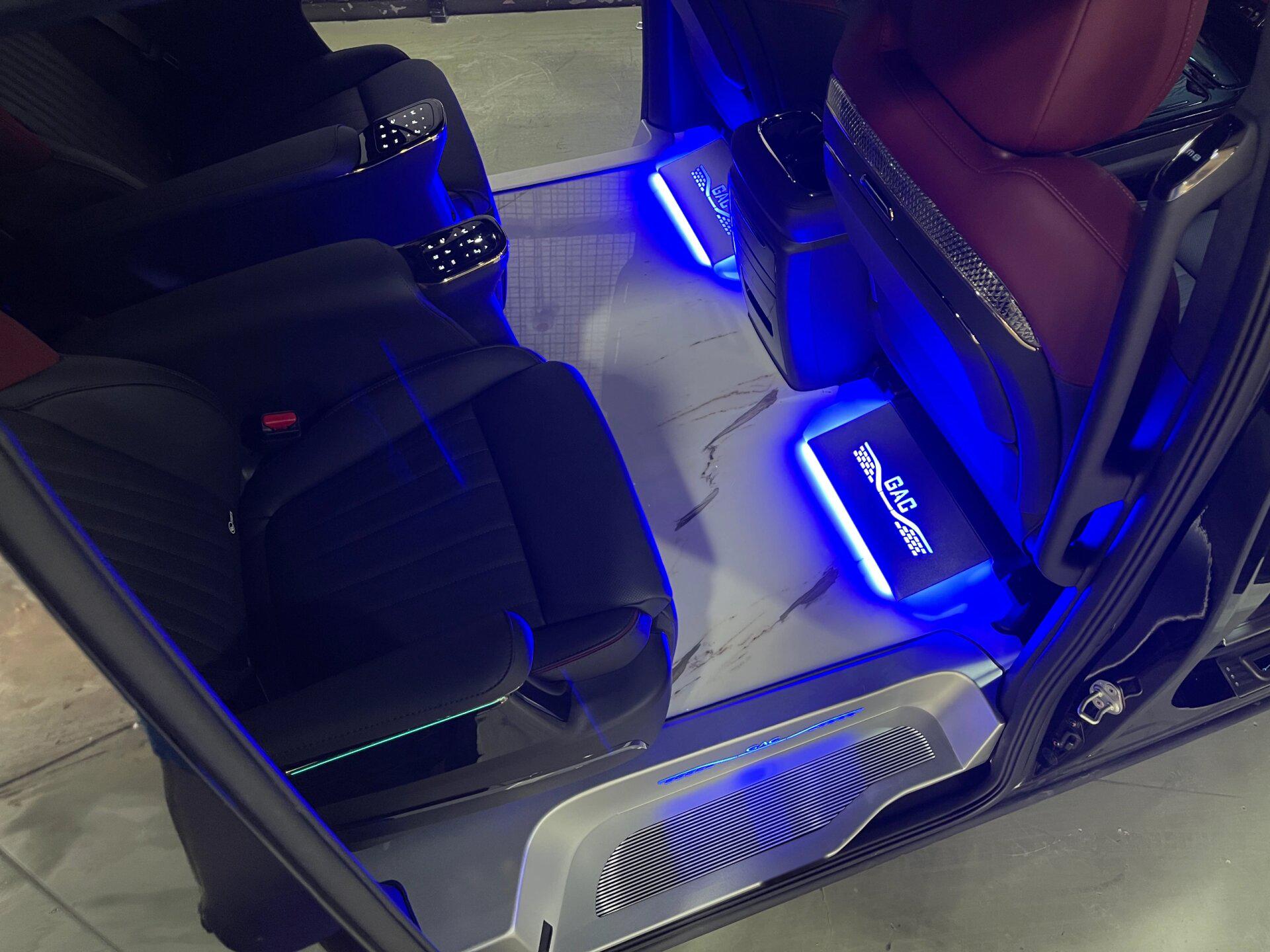 传祺m8宗师升级改装完工 传祺m8宗师版 16615纯天然大理石地板