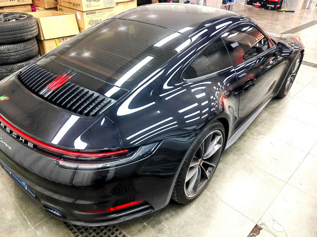 保时捷992升级alcantara翻毛顶