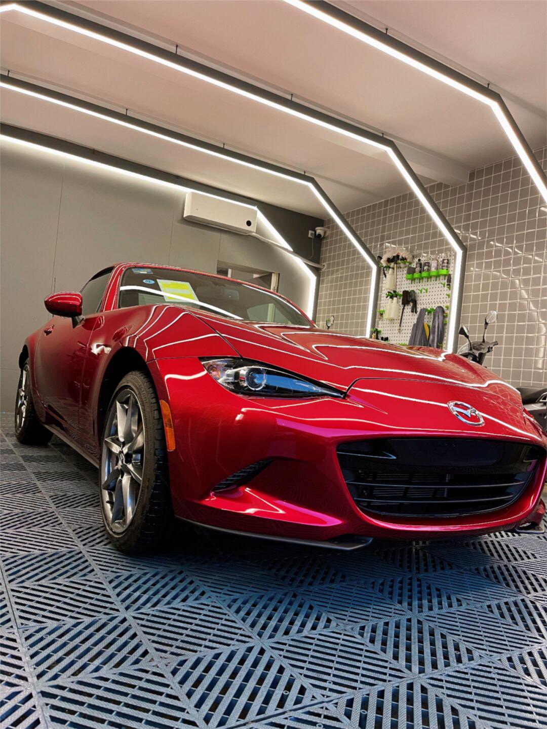 23款马自达mx5 rf到店,又是熟悉的那抹红