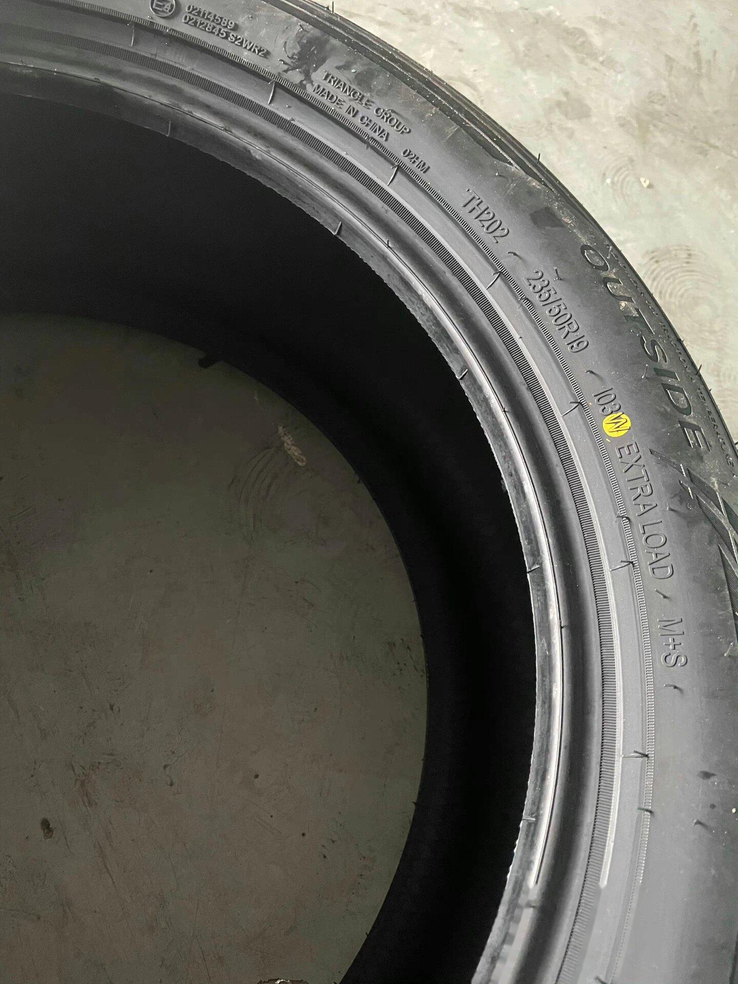 三角轮胎th202途观l上车 235/50 r19,换胎如换车. 新花纹,23年