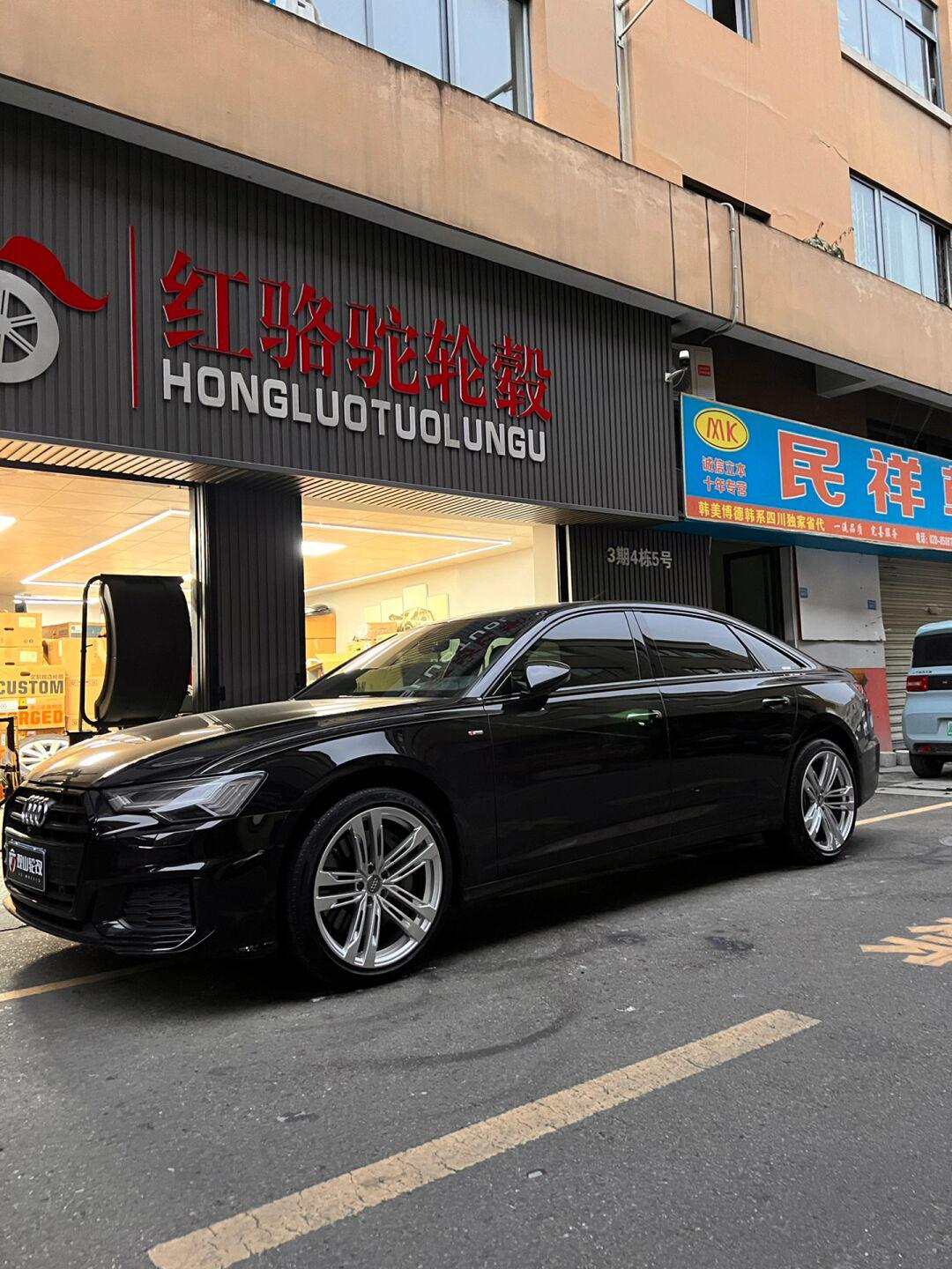 奥迪a6轮毂这样改,拒绝平庸 清清爽爽 好看