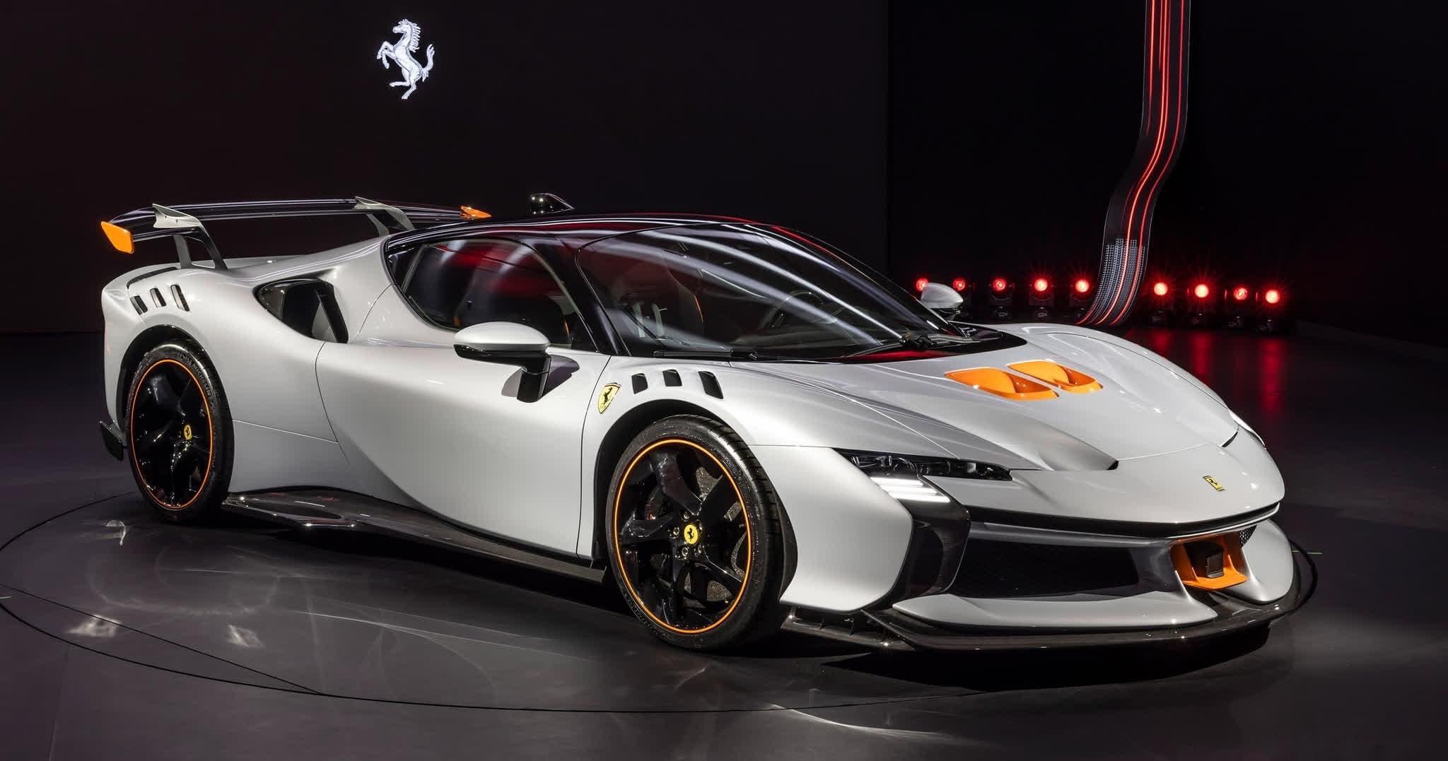 法拉利 sf90 xx stradale 已正式亮相. 作为sf90的赛道版,它