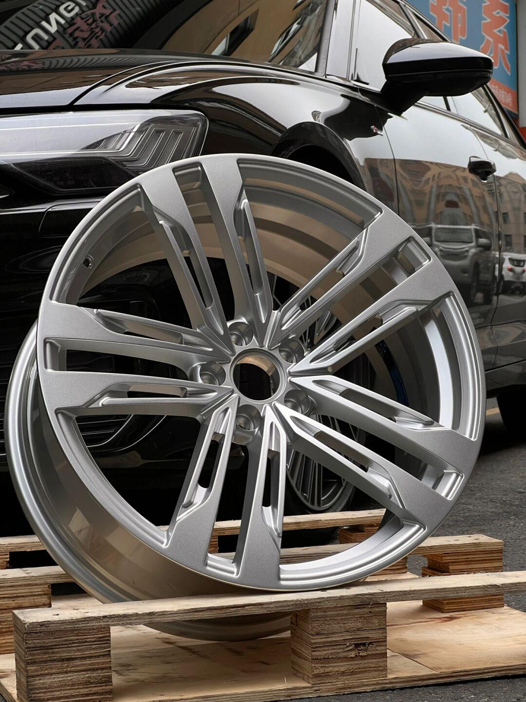 奥迪a6轮毂这样改,拒绝平庸 清清爽爽 好看