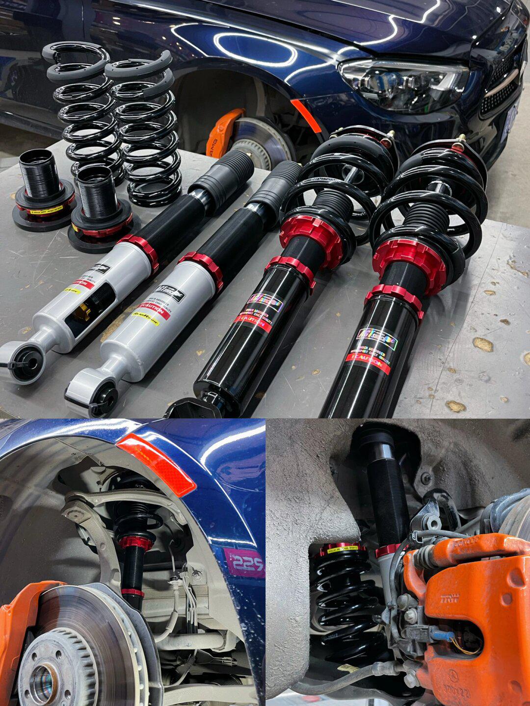 进口标轴w213 e300升级agt避震