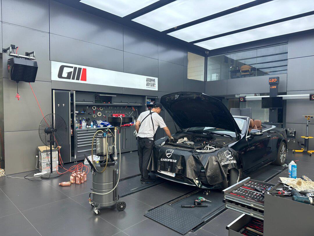 奔驰e敞篷常规保养走一波