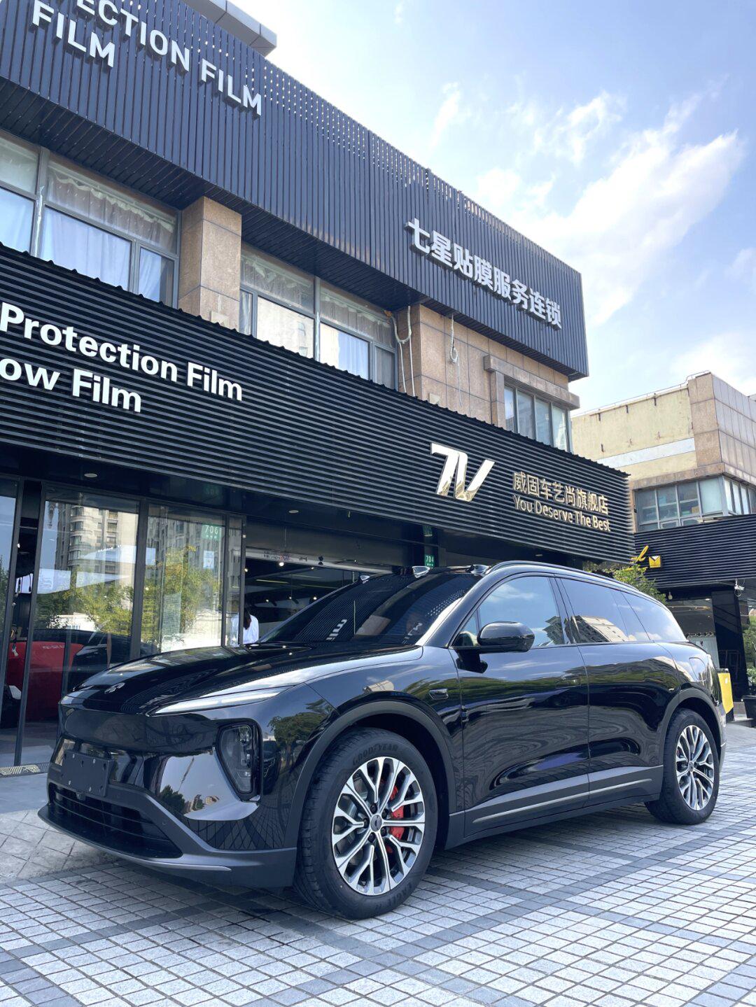 全新蔚来es6装贴威固隔热膜vk70 k15效果
