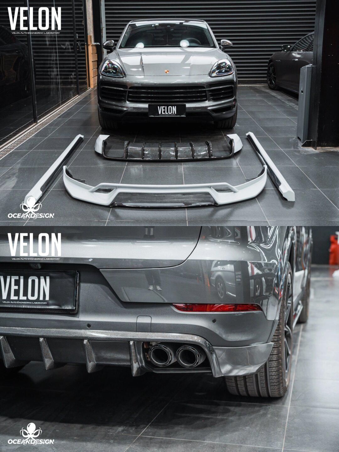 客装返图 保时捷卡宴改装od款干碳套件