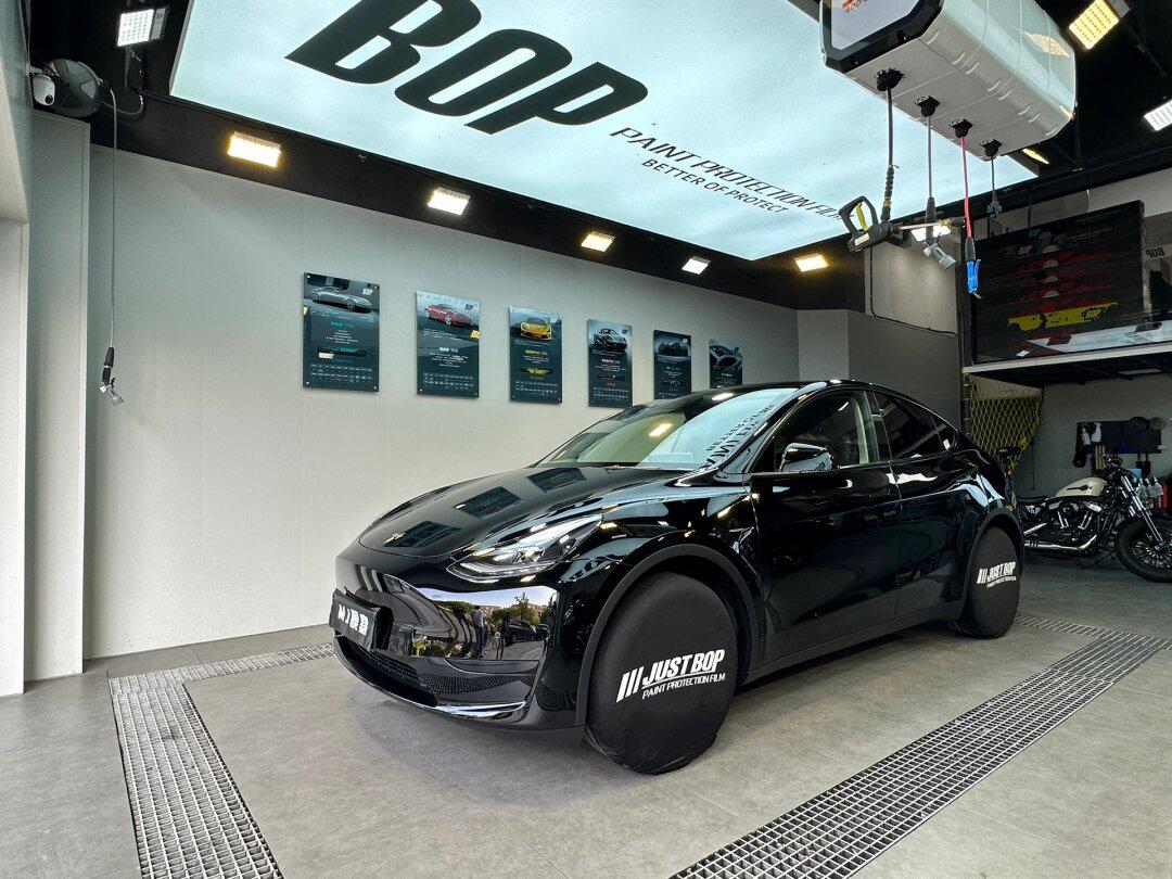 9015特斯拉model y装贴bop保镖隐形车衣l系列