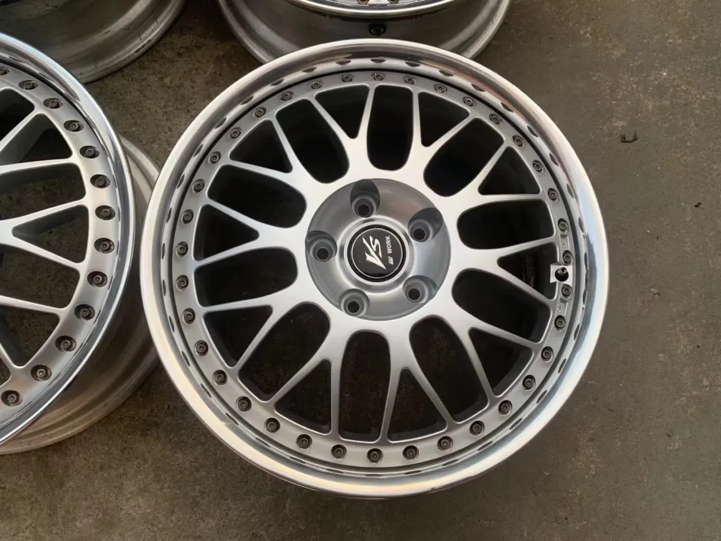 日本9591work vsxx三片锻造17寸 5-114.3 5-112 前后7