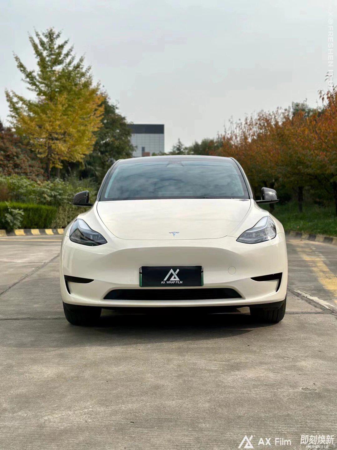 特斯拉model y ax03胡椒白