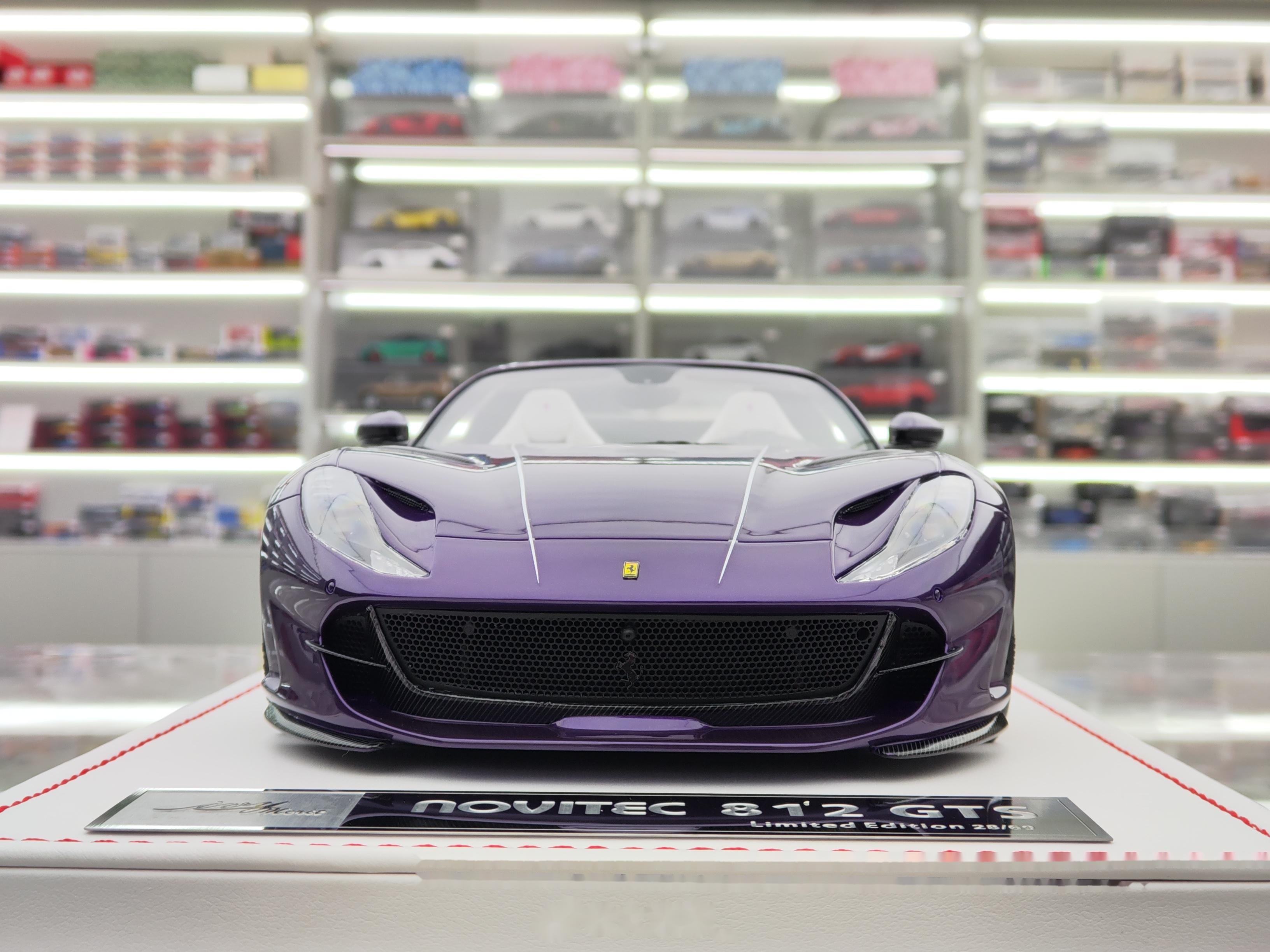 ivy 1/18 法拉利812gts novitec 紫色