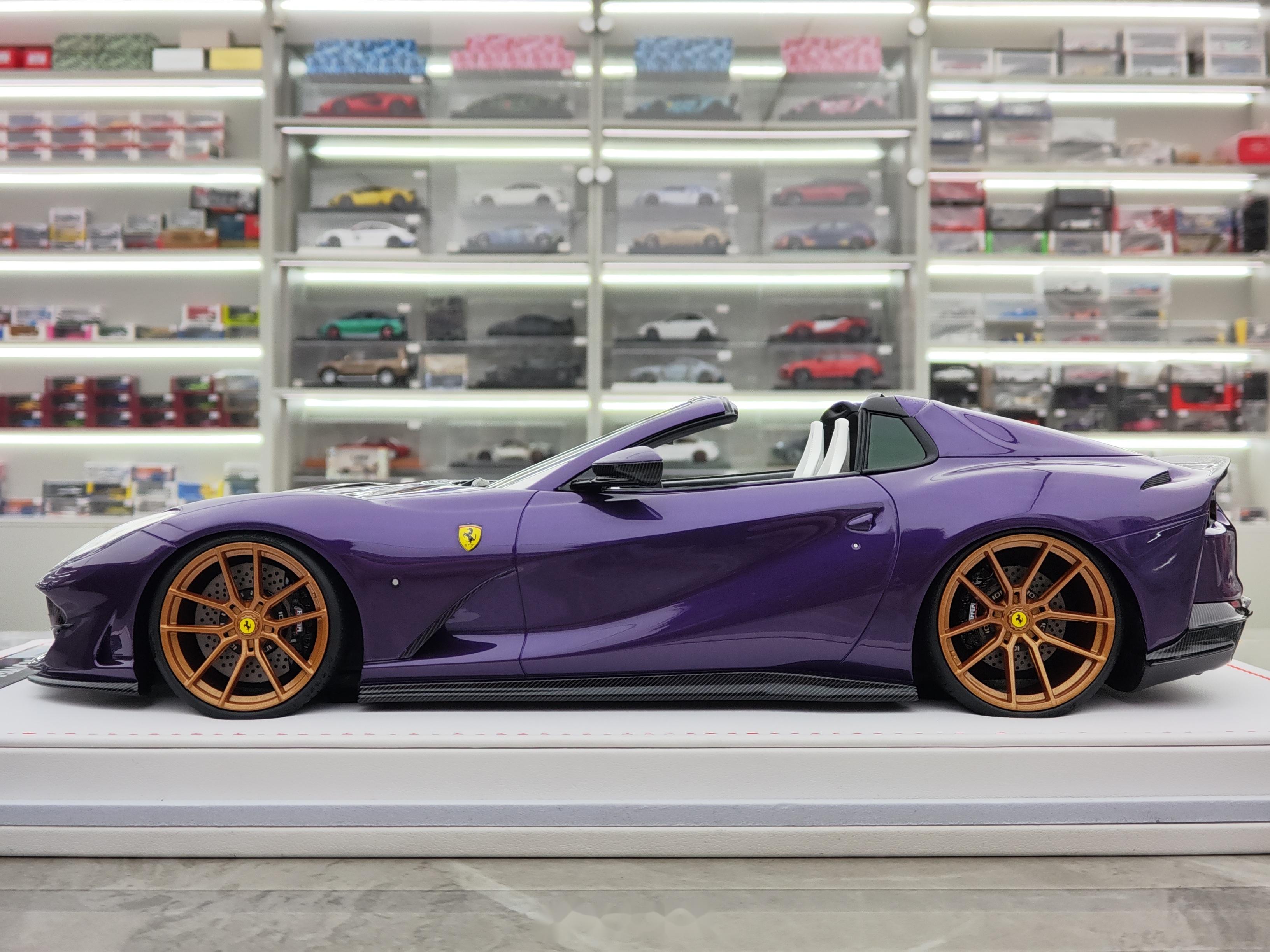 ivy 1/18 法拉利812gts novitec 紫色