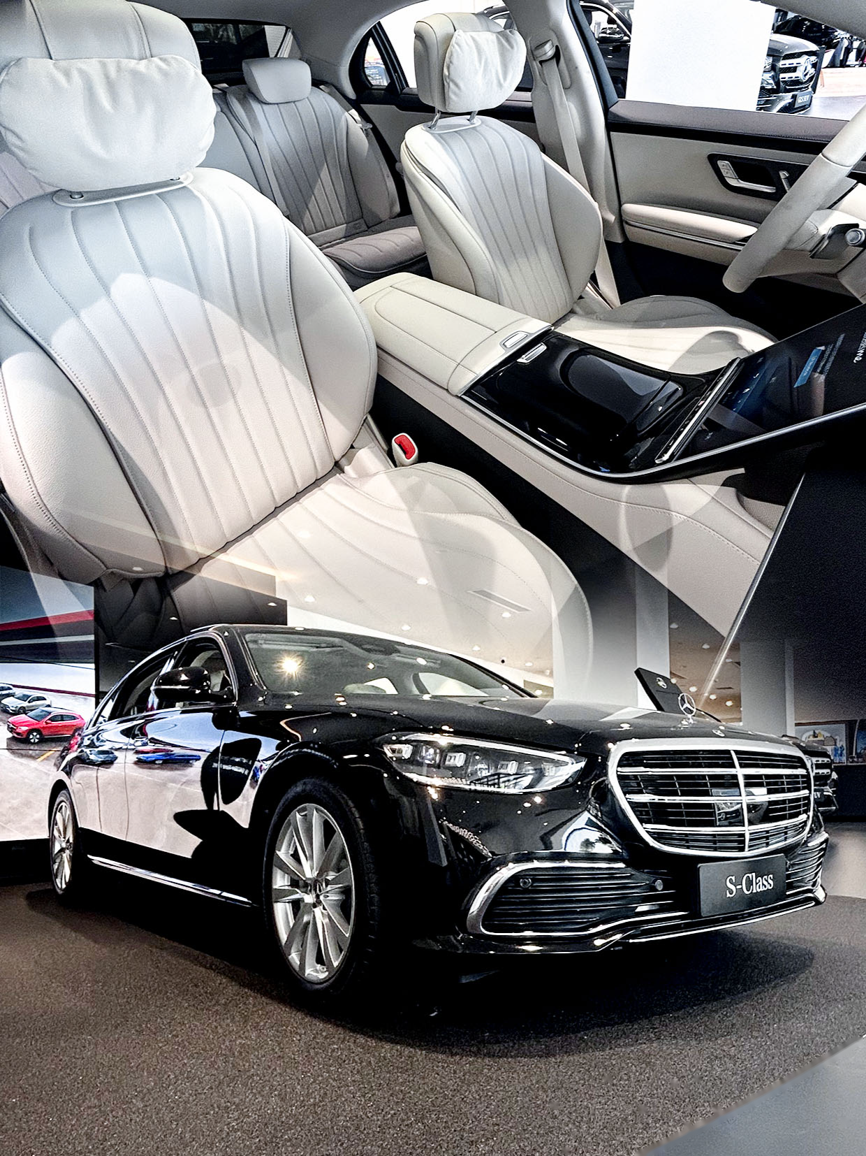 奔驰s400l:奢华生活的开始 驾驶奔驰s400l,笑容不禁绽放.