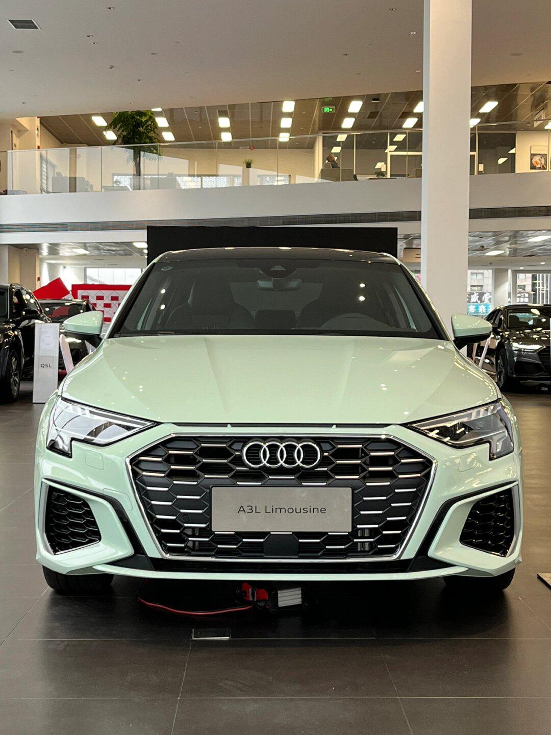 17万奥迪a3你见多了 但奶里奶气的喀纳斯绿