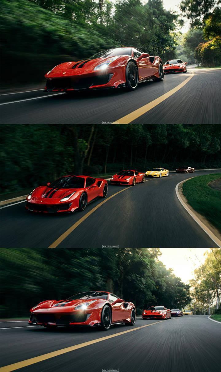 四代旗舰中置法拉利齐聚一堂 征服东莞城94 ferrari f3