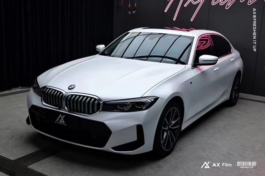 宝马3系改ax 电光金属白07