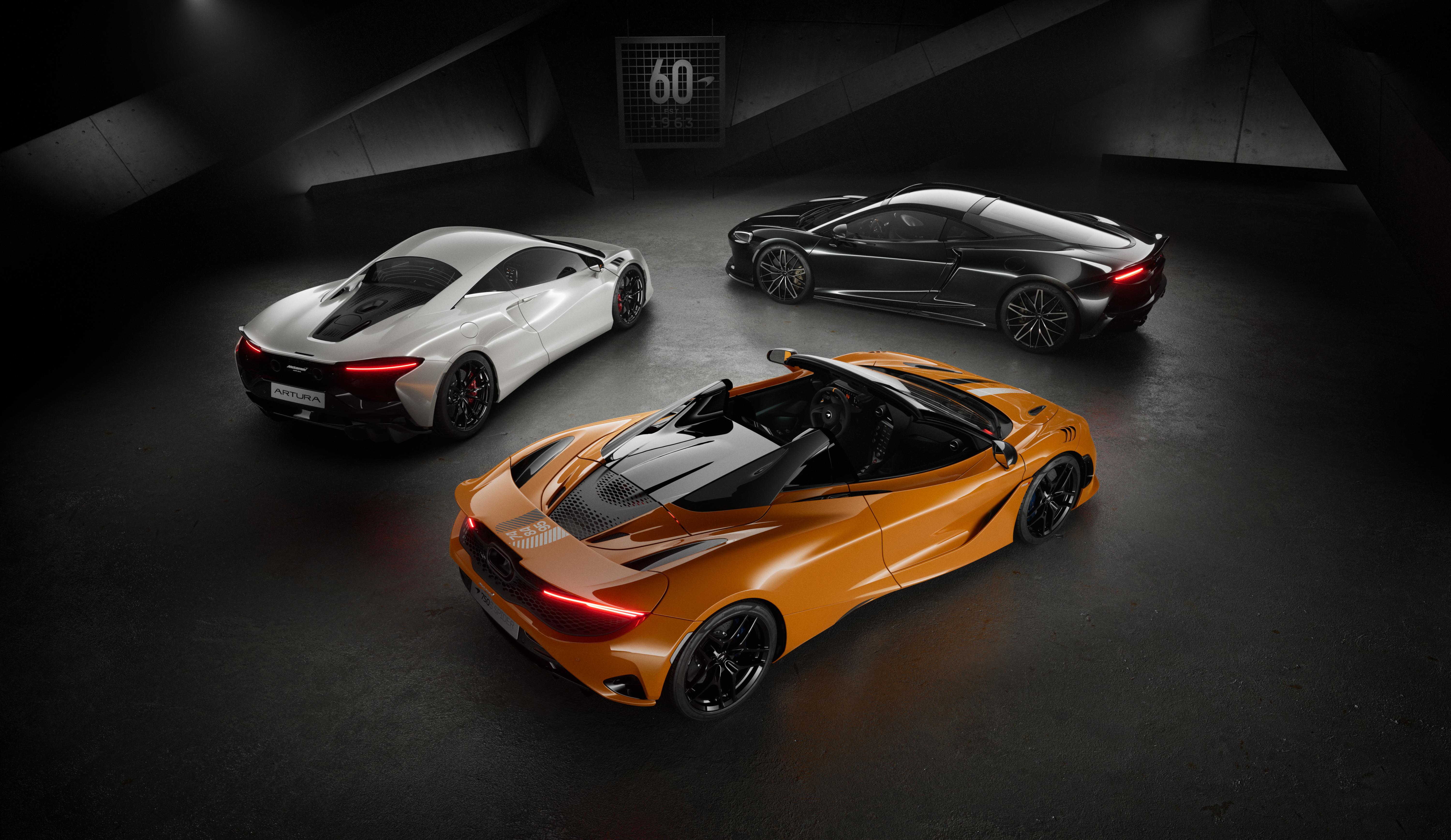 2024 mclaren 750s/gt/artura 60th anniver