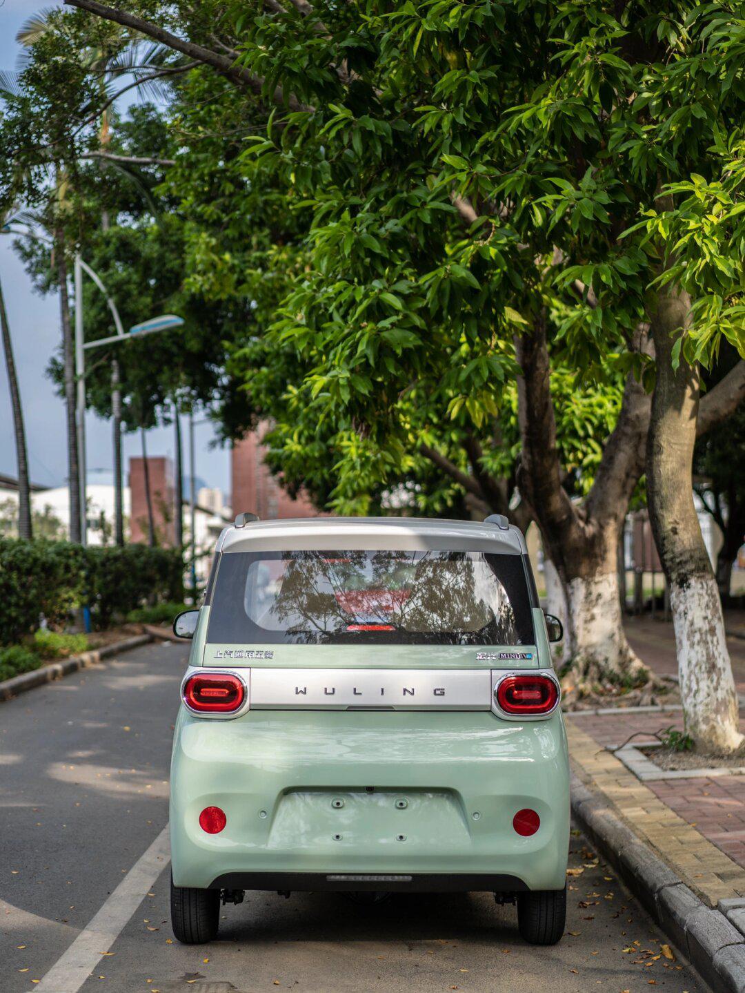 奶油绿的五菱迷你太可爱97!猫猫试驾满意