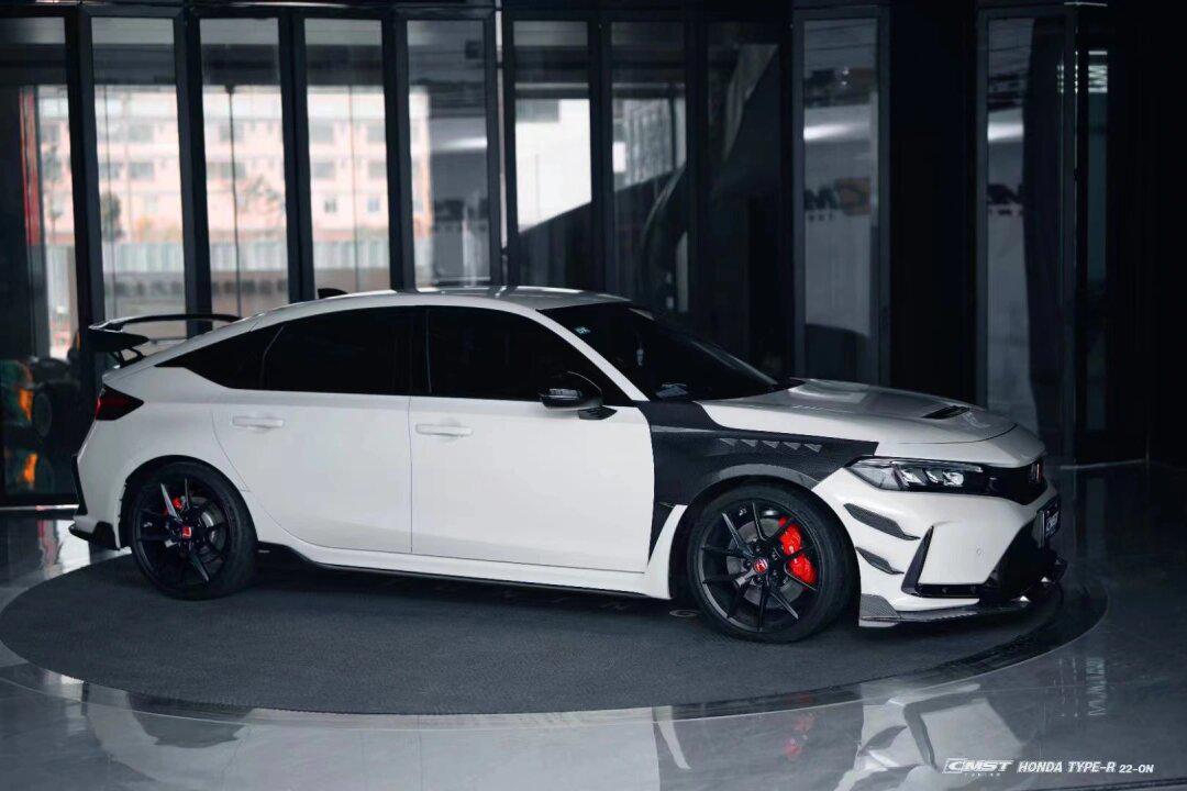 思域typer r| 77 cmst碳纤包围套件改装案例