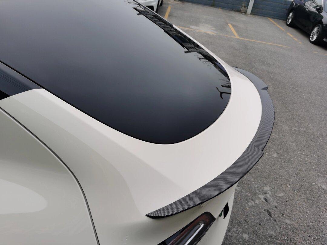 特斯拉y--改色胡椒白 悬浮车顶