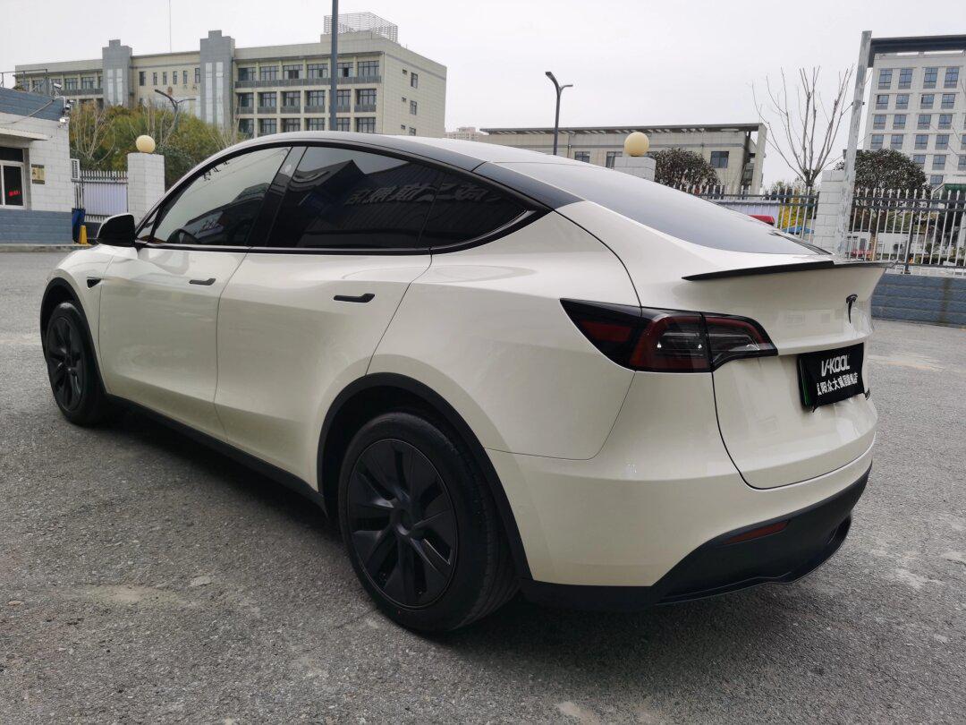 特斯拉y--改色胡椒白 悬浮车顶