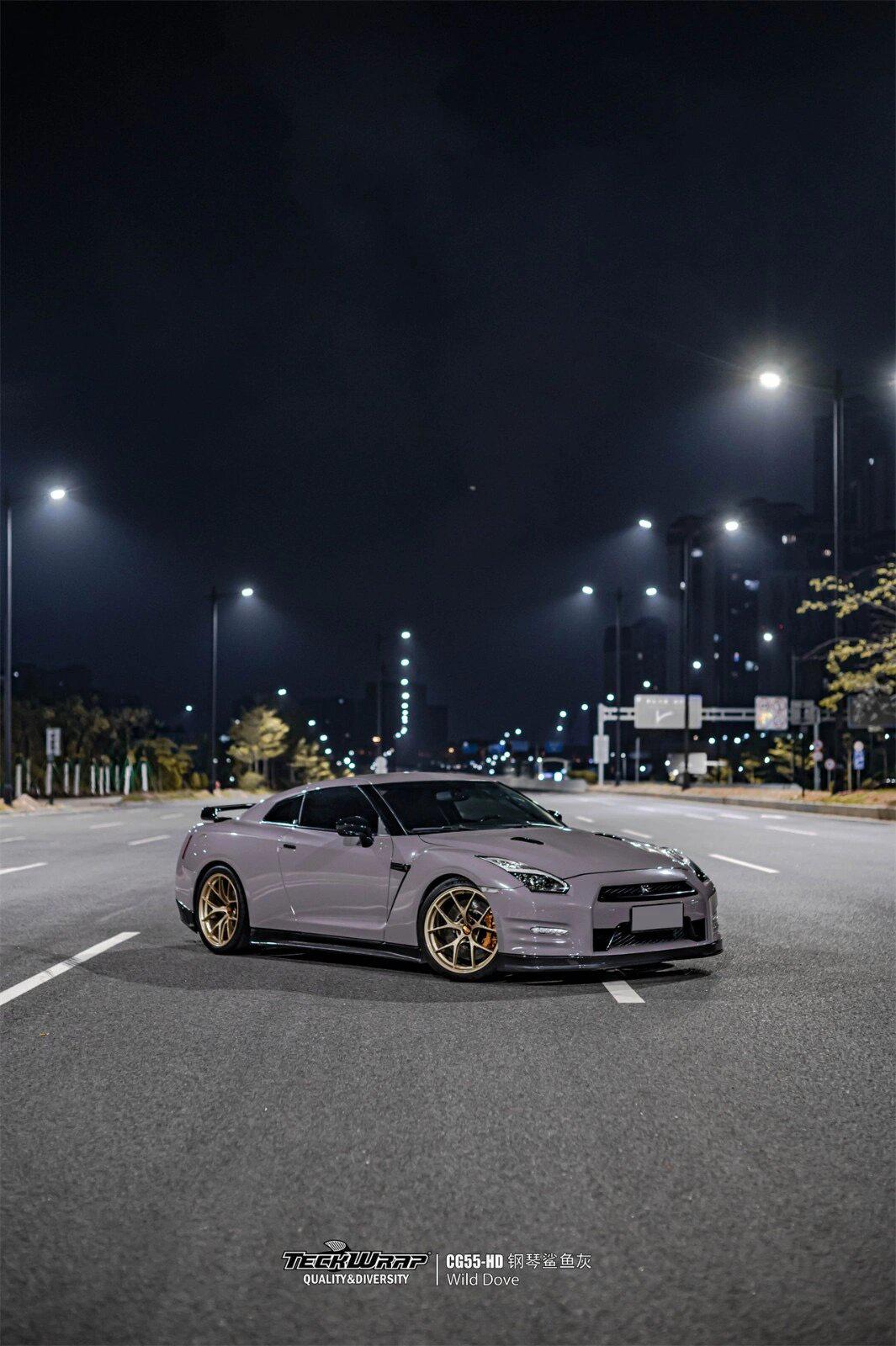 日产gt-r r35改色鲨鱼灰🦈