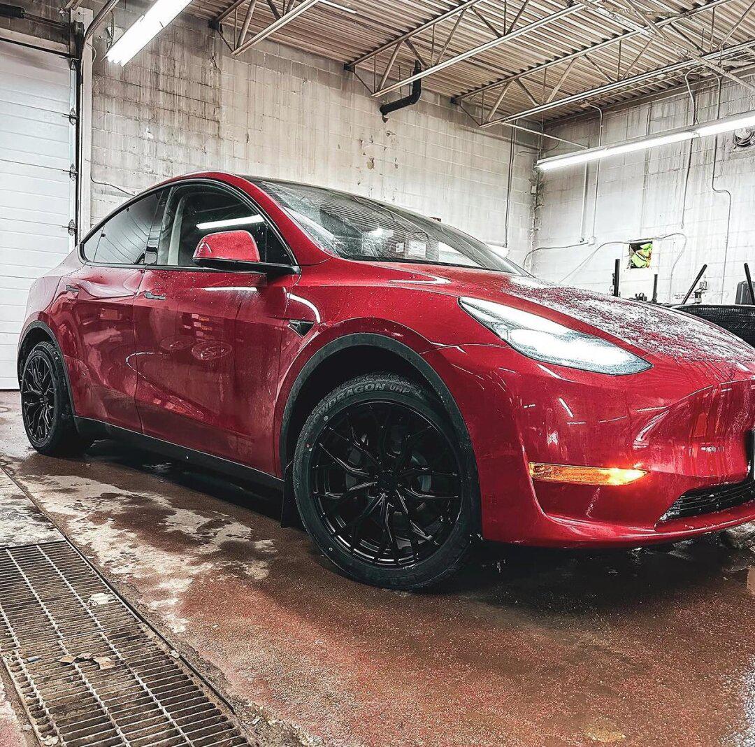 tesla model y雪胎 轮毂🤩