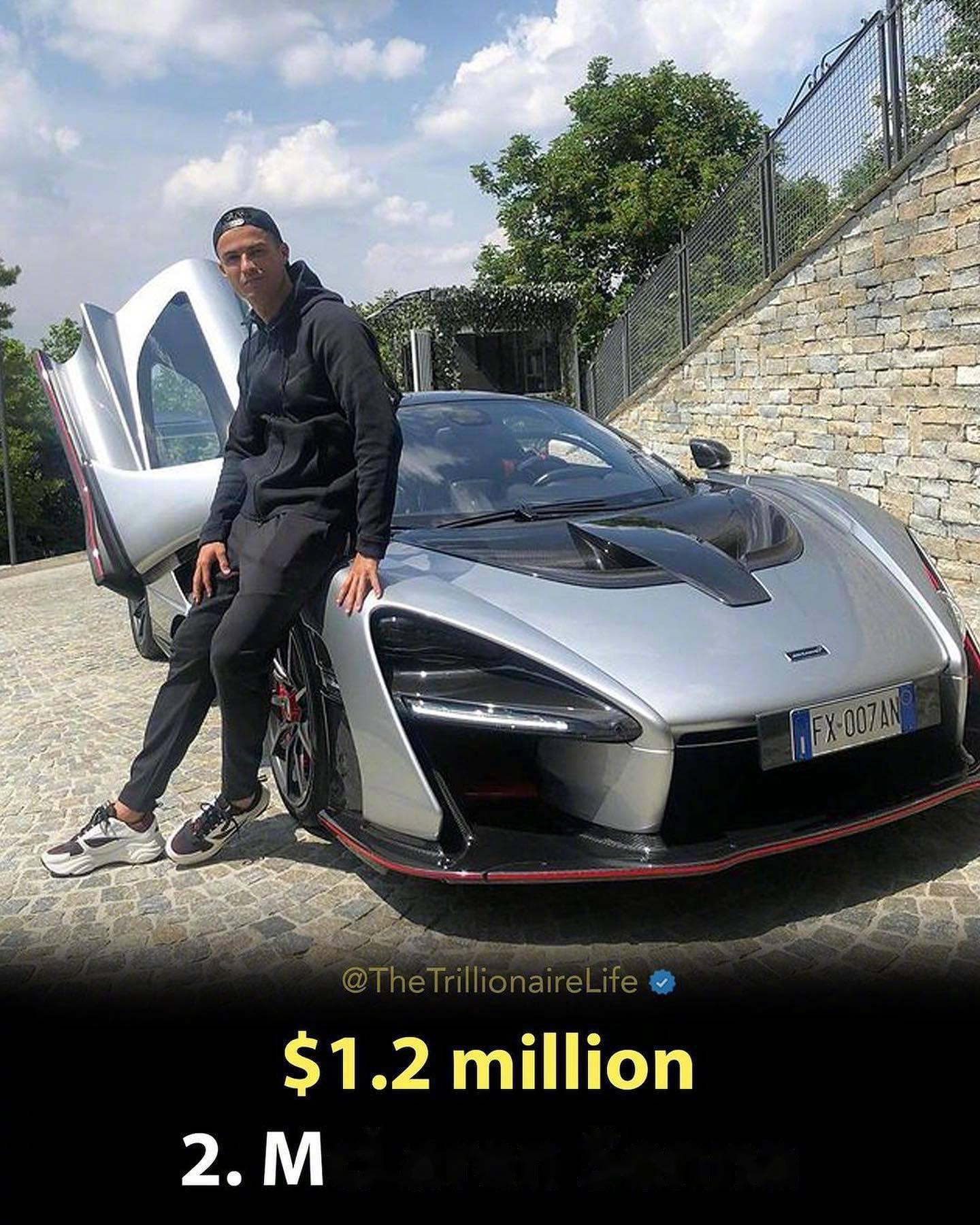 足球大佬c罗名下的豪车,布加迪启龙,迈凯伦塞纳,库里南,法拉利f12等