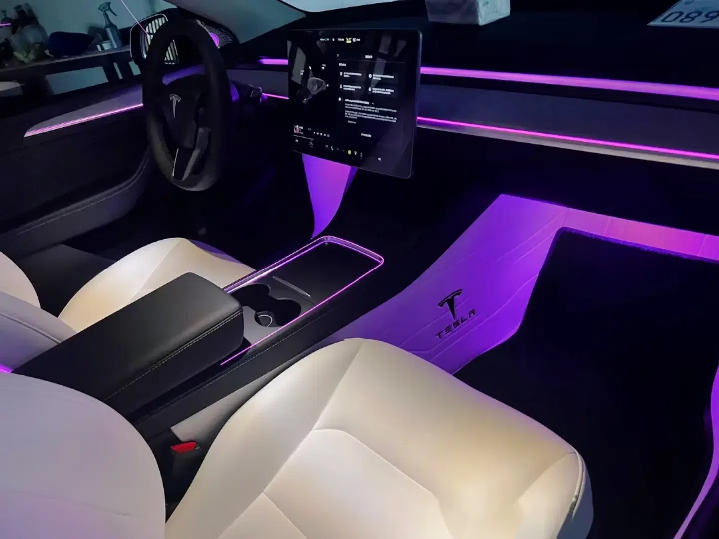 宁波全部包安装 镭雕氛围灯2000 电吸门 电把手300_model 3社区_易车