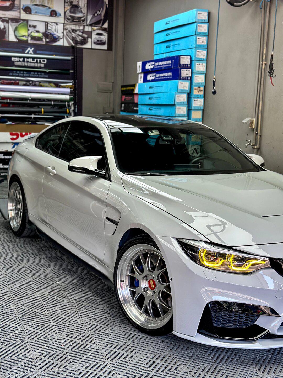 宝马m4 改色贴膜 玛瑙灰