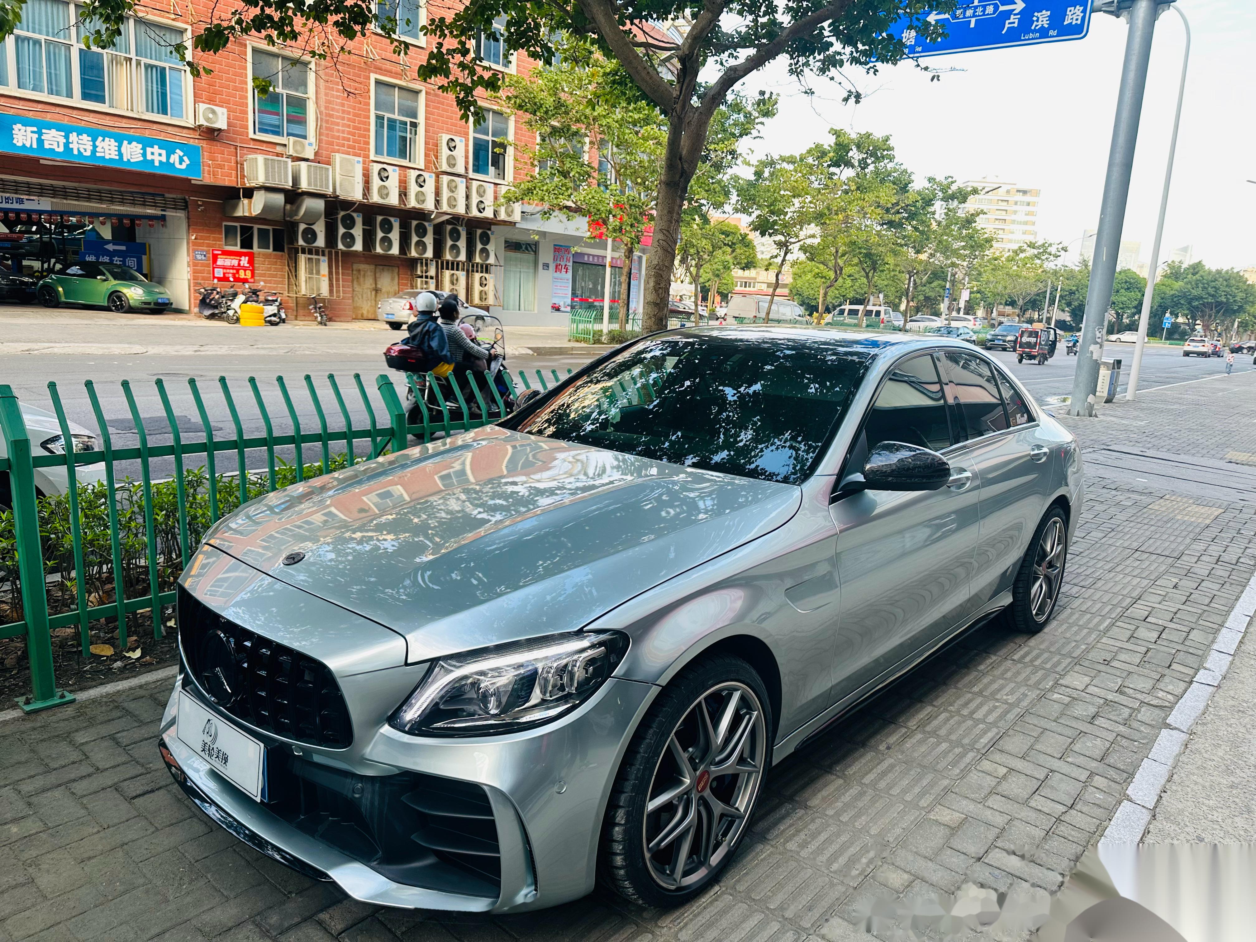 奔驰c260 9990德国bbs ci-r 19寸轮毂 9193米其林 ps4s