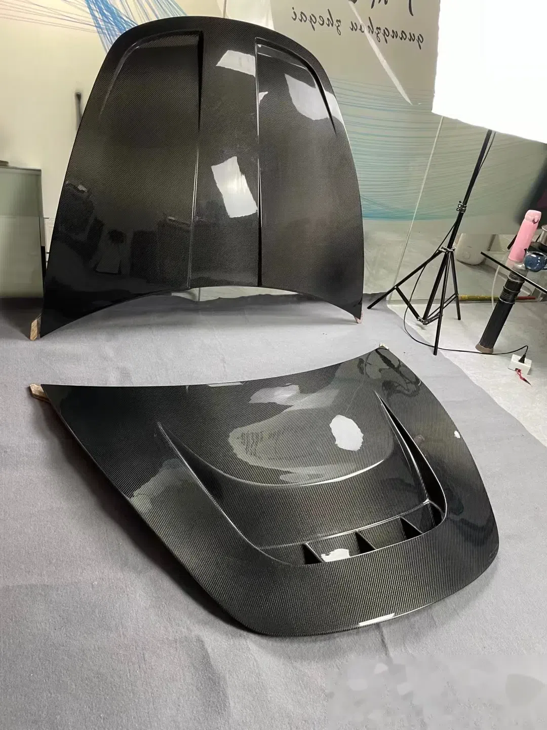 适用于特斯拉model3改装碳纤维机盖tesla开孔引擎盖车头盖前盖