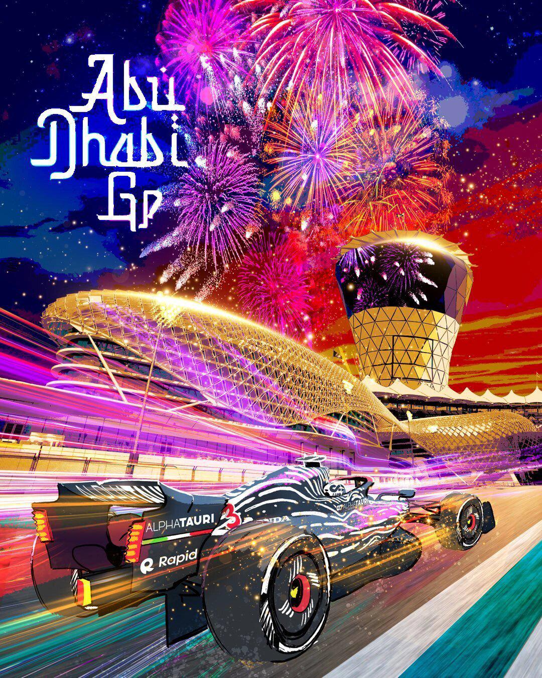 f1收官站车队海报大赏