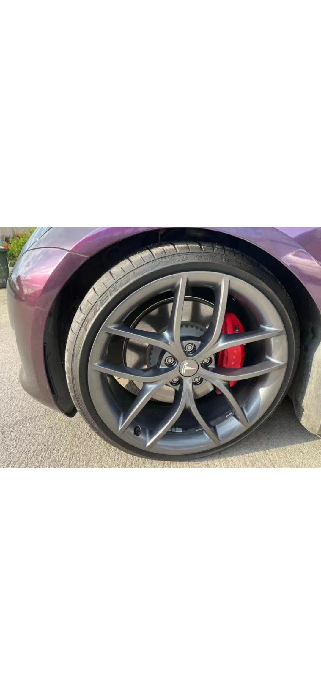 出个人拆车特斯拉19寸轮毂 特斯拉model3 p版 19寸毛豆3 p版高性能版_