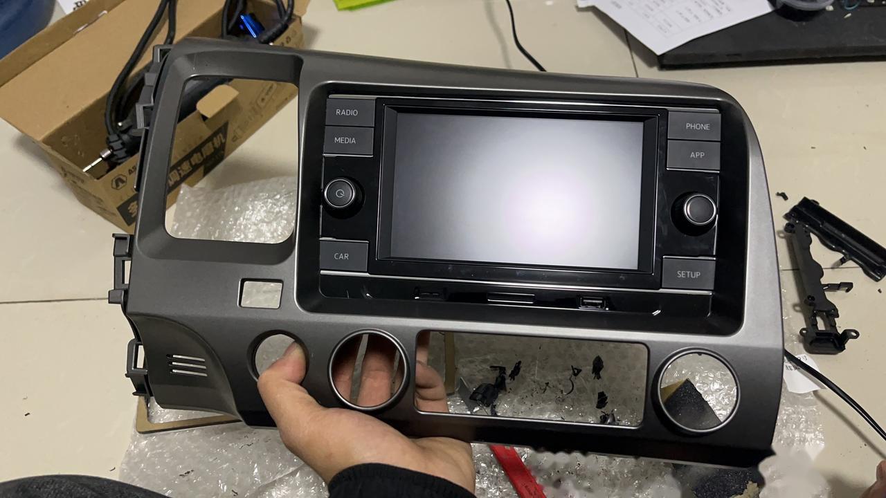 八代思域,思域改装大众280车机,思铭改装